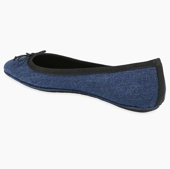 Veronica Beard Blue Denim Bow Flats Size 5 NWT - Picture 7 of 15